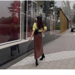 Fashion Women's Pu Leather Skirts 2026 Autumn and Winter New High-waisted Split Long Skirt