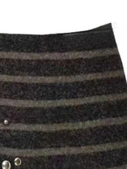 Y2k Aesthetic Women Sexy Stripe Rhinestone Skirts High Waist Vintage Mini Skirt Harajuku Grunge Contrast Color Pencil Faldas