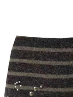 Y2k Aesthetic Women Sexy Stripe Rhinestone Skirts High Waist Vintage Mini Skirt Harajuku Grunge Contrast Color Pencil Faldas