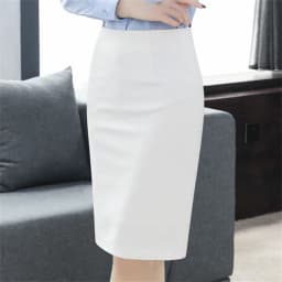 New Fashion Korean Spring Autumn Elegant Women's Pencil Skirt OL Style High Waist Knee Length Work Office Bodycon Skirt XS-4XL