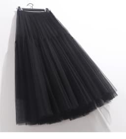 Summer High Waist Long Tulle Skirts for Women Solid Color A-Line Tutu Mesh Clothing Spring Autumn Female Pleated Skirts