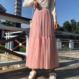 Vintage Gothic Black White Pleated Long Tulle Skirt Tutu Femme High Waist holiday Runway Mesh Skirts Womens 2025 Jupe Casual