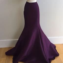 Black Formal Mermaid Satin Skirt Floor Length Custom Made for evening prom party Women Maxi Skirts Saia Plus size Longo Saias