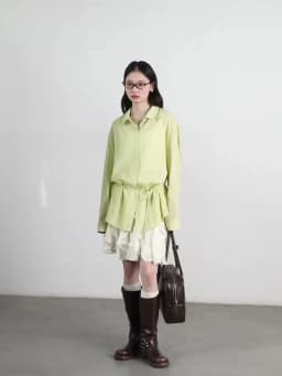 CHIC VEN Korean Women Skirts A Line Loose Casual New High Waist Irregular Lace Half Length Female Skirt Spring Summer 2025