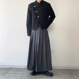 Men Fashion Hip Hop Pleated Skirt With Belt Gothic Vinatge Black Pantskirt Harajuku Casual Long Skirts For Women