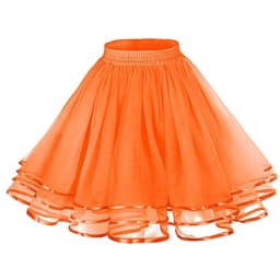 Versatile Skater Women A-Line Skirt Fashion Layered High Waist Tutu Skirt Adult Dancing Costumes Large Swing Pleated Tulle Skirt