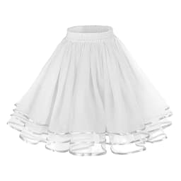 Versatile Skater Women A-Line Skirt Fashion Layered High Waist Tutu Skirt Adult Dancing Costumes Large Swing Pleated Tulle Skirt