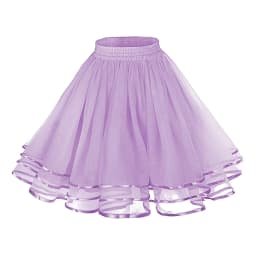 Versatile Skater Women A-Line Skirt Fashion Layered High Waist Tutu Skirt Adult Dancing Costumes Large Swing Pleated Tulle Skirt