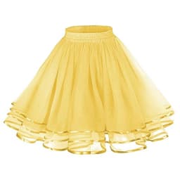 Versatile Skater Women A-Line Skirt Fashion Layered High Waist Tutu Skirt Adult Dancing Costumes Large Swing Pleated Tulle Skirt