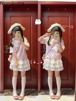 Cute Skirts Women's Clothing Japanese Sweet Jupe High Waist A-line Summer Saia 2025 Faldas Mujer De Moda Lace Bow Mini Skirt