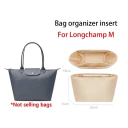 Bag organizer insert for longchamp S M L nylon storage durable bag support storage inner modification bag accessories