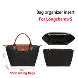 Bag organizer insert for longchamp S M L nylon storage durable bag support storage inner modification bag accessories