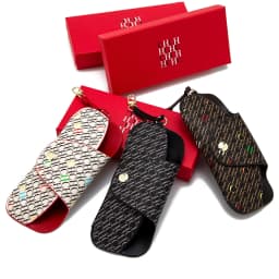 CH Snap Button Glasses Storage Bag Niche Brand New Portable Anti-Drop Anti-Crush Sunglasses Storage Bag