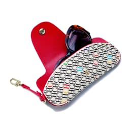 CH Snap Button Glasses Storage Bag Niche Brand New Portable Anti-Drop Anti-Crush Sunglasses Storage Bag