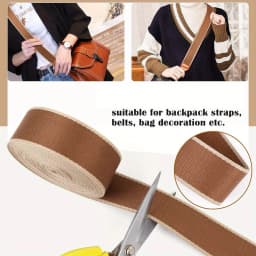 5 Yards Striped Webbing Nylon Webbing 1.5 inch Webbing Belt Nylon Strap Purse Webbing Straps Ribbon