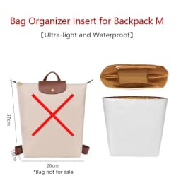 Bag Organizer Insert For Longchamp Backpack Waterproof Bag Insert Storage Lightweight Bag Support Dupont Paper Bag Accessories