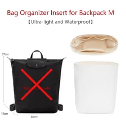 Bag Organizer Insert For Longchamp Backpack Waterproof Bag Insert Storage Lightweight Bag Support Dupont Paper Bag Accessories