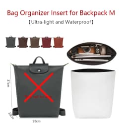 Bag Organizer Insert For Longchamp Backpack Waterproof Bag Insert Storage Lightweight Bag Support Dupont Paper Bag Accessories