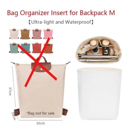 Bag Organizer Insert For Longchamp Backpack Waterproof Bag Insert Storage Lightweight Bag Support Dupont Paper Bag Accessories