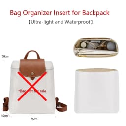Bag Organizer Insert For Longchamp Backpack Waterproof Bag Insert Storage Lightweight Bag Support Dupont Paper Bag Accessories