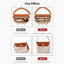 Nylon Bag Organizer Insert For Mini Herbag,Waterproof Bag Insert Bag Storage Bag Support,Bag Inner Bag Replacement Accessories