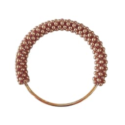 Fashion Pearl Women's Handbag Handles DIY Braided Bead Accessories For Handbags Handmade Metal Round Purse Frame For Bags Patrs