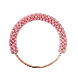 Fashion Pearl Women's Handbag Handles DIY Braided Bead Accessories For Handbags Handmade Metal Round Purse Frame For Bags Patrs