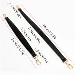 Fashion Genuine Leather Handbag Straps Golden Buckle Replacement Shoulder Bag Strap Women Bag Belt Band Bag Handles Bag Parts