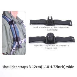 AIR BY TOP Umbrella Clip, Hands Free Umbrella Holder for Backpack Strap, Outdoor Hiking Travel Umbrella Mount