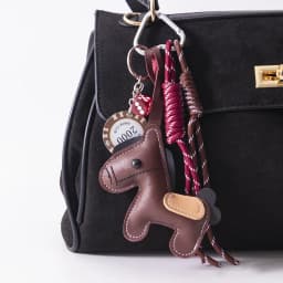 1 Piece Leather Pony Keychain Braided Rope Backpack Pendant For Phone Bag Hanging Accessories Decoration Charm