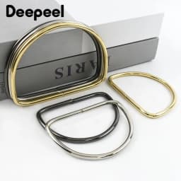 2/4/10Pcs Metal D Ring 9/11cm Bag Handles Purse Frame Women's Handbags Woven-bag Handle DIY Hardware Accessories Making Bags