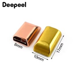5/10/20Pcs 9mm Metal Bag Zipper Stopper Tail Clip Stop Handbag End Plug Head with Screw DIY Leather Crafts Hardware Accessories