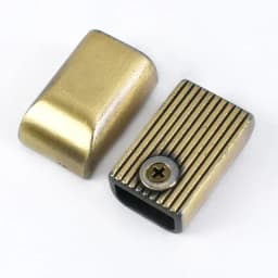 5/10/20Pcs 9mm Metal Bag Zipper Stopper Tail Clip Stop Handbag End Plug Head with Screw DIY Leather Crafts Hardware Accessories