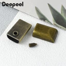 5/10/20Pcs 9mm Metal Bag Zipper Stopper Tail Clip Stop Handbag End Plug Head with Screw DIY Leather Crafts Hardware Accessories