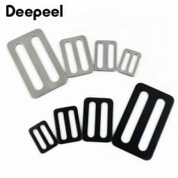 5/10Pcs 20-50mm Stainless Steel Tri-Glide Slider Buckles for Bag Strap Backpack Adjust Webbing Clips Clasp Bags Accessories