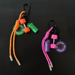 Color Contrasting Dumbbell Keychain Fitness Bag Pendant For Couple Trendy Gifts D-shaped Buckle Keychain Charms