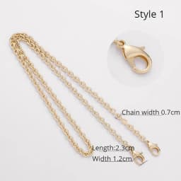 Golden Bag Chain women bag bag chain accessories Metal Extension Chains Crossbody Belt Replacement Bags Strap For Women's Bag