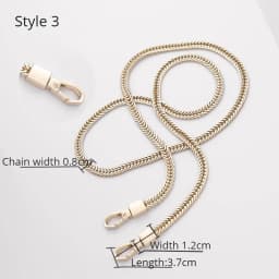 Golden Bag Chain women bag bag chain accessories Metal Extension Chains Crossbody Belt Replacement Bags Strap For Women's Bag