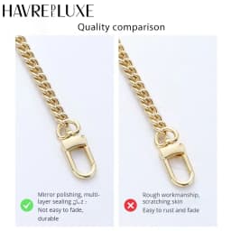 Golden Bag Chain women bag bag chain accessories Metal Extension Chains Crossbody Belt Replacement Bags Strap For Women's Bag