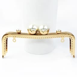 1/2/3Pcs 20cm Metal Bag Handle Retro Pearl Kiss Clasp Lock Buckle Purse Frame DIY Sewing Handbag Brackets Hardware Accessories