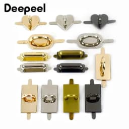 4/10Pcs Deepeel Metal Arch Bridge Buckle Bag Straps Connector Clasp for Handbag Purse Side Clip D Ring Hook DIY Crafts Accessory