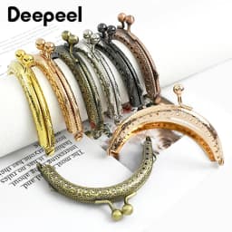 5/10Pcs Deepeel 85mm Metal Bag Handle Coin Purse Frame Kiss Clasp Handbag Wallet Handles DIY Sewing Brackets Accessories