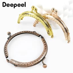 5/10Pcs Deepeel 85mm Metal Bag Handle Coin Purse Frame Kiss Clasp Handbag Wallet Handles DIY Sewing Brackets Accessories