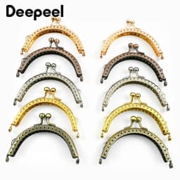 5/10Pcs Deepeel 85mm Metal Bag Handle Coin Purse Frame Kiss Clasp Handbag Wallet Handles DIY Sewing Brackets Accessories