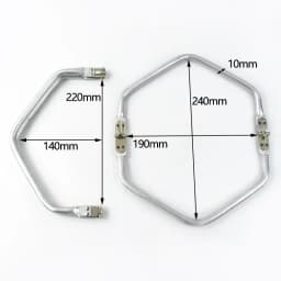 1-5Pcs Deepeel Purse Frame Metal Aluminium Tube Clutch Wallet Clip Bag Handle Hardware Accessories Doctor Invisible Bags Handles
