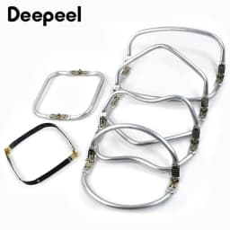 1-5Pcs Deepeel Purse Frame Metal Aluminium Tube Clutch Wallet Clip Bag Handle Hardware Accessories Doctor Invisible Bags Handles