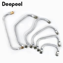 1-5Pcs Deepeel Purse Frame Metal Aluminium Tube Clutch Wallet Clip Bag Handle Hardware Accessories Doctor Invisible Bags Handles