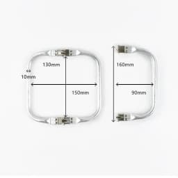 1-5Pcs Deepeel Purse Frame Metal Aluminium Tube Clutch Wallet Clip Bag Handle Hardware Accessories Doctor Invisible Bags Handles