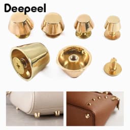 20Pcs 8-16mm Metal Bag Feet Screw Buckles Handbag Bottom Nails Buckle Purse Rivets Luggage Leather Crafts Hardware Accessories