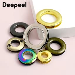 5/10Pcs 10-25mm Metal Eyelet Screw Buckle O Ring Grommet Clasp Bag Eyelets Dog Chain Hook DIY Leather Craft Accessories